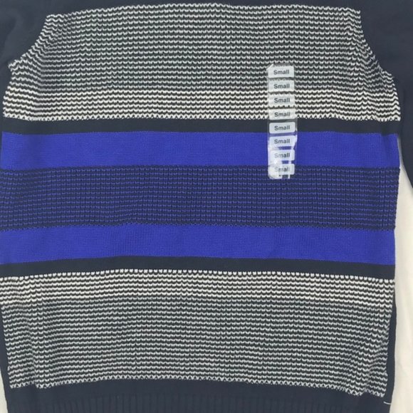 Karen Scott Women's Black Striped Front Turtleneck Knit Sweater Size S - Picture 4 of 4